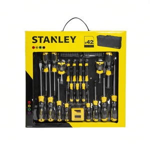Stanley <b>Screwdriver</b> <b>Set</b> 42 Piece Magnetic <b>Bit</b> Holder Included - Product Image 2