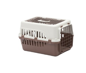 Evcil hayvan taşıyıcı havayolu onaylı havaalanı köpek taşıyıcı küçük evcil hayvan evi pet kafesleri taşıyıcıları çift kapı - Product Image 2