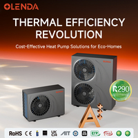 Bomba de Calor Aire-Agua R290 de 100kW, 380V, Inverter DC, ERP A++, Monobloque, Calefacción, Refrigeración, ACS, Comercial, Varmepumpe para Uso Hotelero