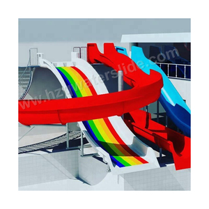 Customize 30ft Plastic Park Water Slide Children 2-In-1 Plastic Water Mini Slide
