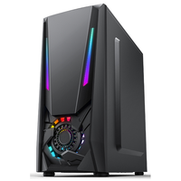Casing PC Gaming M-ATX ATX Panel RGB Harga Terbaik yang Dapat Disesuaikan, Tower Komputer Ringkas untuk Gamer