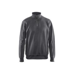 BLAKLADER - 336911589800XXXL <b>Sweatshirt</b> with half zip Dark grey - EAN 7330509605271 <b>WORK</b> HOODIES - Product Image 1