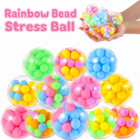 Boules d'eau anti-stress colorées en forme d'œuf, jouet sensoriel souple pour enfants, vente en gros pour fêtes
