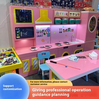 Maison de jeu pour enfants médecin établi Table de maquillage bloc de construction Table-espace Table de sable installations de parc d'attractions