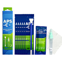 Kit de nettoyage pour capteur APS-C DSLR - Éponge de 16 mm + Nettoyant - pour verre d'objectif, lamelles d'ouverture, contacts de monture et viseur, en boîte en carton