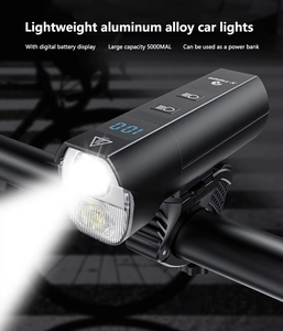 Juego de luces de bicicleta recargables USB a prueba de agua de fábrica | Faro de bicicleta LED súper brillante para bicicletas de montaña y carretera - Product Image 4