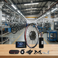 Kit de conversion de vélo électrique VTT avec moteur de moyeu de roue arrière puissant 52V 2000W Super Rapide et contrôleur 45A