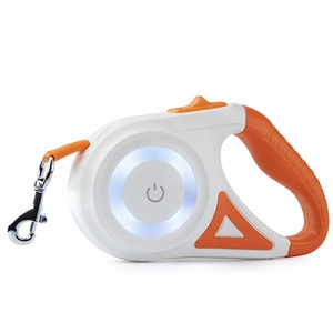 Laisse Rétractable Personnalisée pour Animaux de Compagnie, Luxe et Tendance, avec Lumières LED et Rubans, en Alliage, Nylon et ABS, pour Chiens, Vente en Gros, Nouveauté d'Usine - Product Image 1