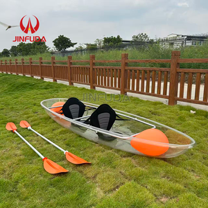 Canoë transparent <span class=keywords><strong>2</strong></span> <span class=keywords><strong>places</strong></span>, kayak transparent pour activités nautiques <span class=keywords><strong>en</strong></span> lac et <span class=keywords><strong>en</strong></span> <span class=keywords><strong>mer</strong></span> - Product Image 4