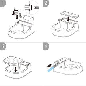 Fontanella per Animali Domestici ALL-FOR-PAWS, Distributore d'Acqua Automatico <span class=keywords><strong>da</strong></span> <span class=keywords><strong>Giardino</strong></span> per Cani e Gatti - Product Image 6