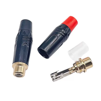 Adaptateur de prise femelle RCA plaqué or, connecteur de câble audio, prises de haut-parleur