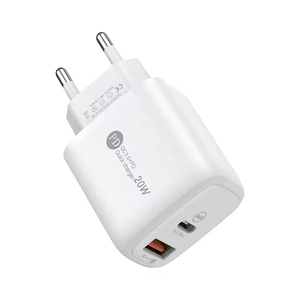 Adaptador de Pared USB Doble, Cargador Rápido de 20 W, Cable Tipo C, Enchufe Europeo y Estadounidense, para Teléfono Móvil iPhone Pro Max 15 16 17 - Product Image 2