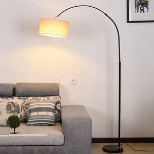 Lámpara de Pie LED de Estilo Nórdico Moderno y Minimalista con Pantalla de Tela para Sala de Estar, Dormitorio, Estudio, Sala de Mahjong, Jardín, con Control de Interruptor - Product Image 4