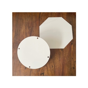 Formes personnalisées en aluminium sublimation <span class=keywords><strong>triangle</strong></span> cercle carré octogone hexagone métal vierge panneau de signalisation