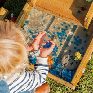 Montessori Kindergarten Preschool Indoor Outdoor Wooden Water Table for Kids Play <strong>Set</strong> Forest Water Run Mud, Sand and Water Play - Product Image 3