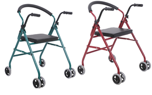 Precio <span class=keywords><strong>de</strong></span> fábrica para <span class=keywords><strong>la</strong></span> gente <span class=keywords><strong>vieja</strong></span> rollator con asiento 4 ruedas walker - Product Image 2