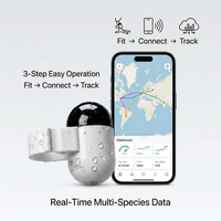 Traceur GPS miniature intelligent pour oiseaux, étanche IP68, en plastique, avec chargement magnétique, autonomie de 1 an, sans carte SIM requise, compatible Android