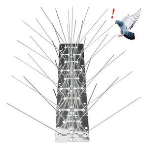 Dissuasori per Uccelli in Acciaio Inossidabile per Esterni con Base in Acciaio per Piccioni, Corvi, Picchi, Recinzioni, Tetti e Muri - Product Image 2