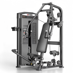 Máquina de Gimnasio Comercial para Ejercicios de Fuerza, Máquina de Pecho, Espalda y Hombros, Máquina Combinada de Pectorales y Espalda con Placas de Peso - Product Image 1