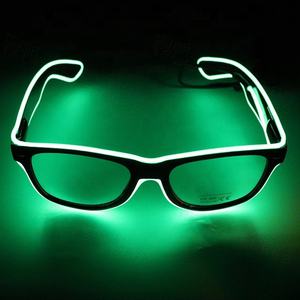 Lunettes LED lumineuses Lunettes <span class=keywords><strong>de</strong></span> <span class=keywords><strong>soleil</strong></span> EL Wire Neon Glasses Glow in Dark Party Supplies Neon Party Favors Nouveauté Cadeau Fournitures - Product Image 5