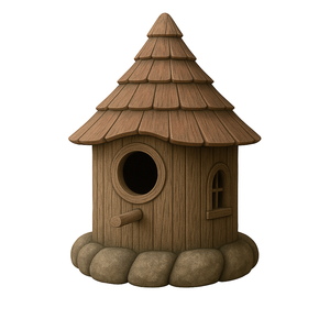 Weivista nhựa chim Nhà chim trung chuyển trang trí giả <span class=keywords><strong>log</strong></span> <span class=keywords><strong>cabin</strong></span> trang trí sân vườn - Product Image 1