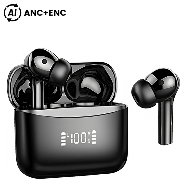 AI Translator 145 Languages ANC Stereo Sound Digital Battery Indicator TWS Earbuds