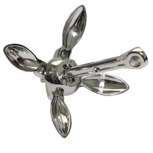 316 Stainless Steel Folding Grapnel Anchor Umbrella Shape For Speedboat Inflatable <b>Yacht</b> Parking Positioning - Product Image 4