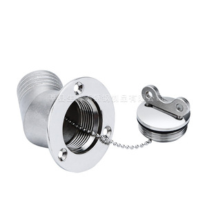 Stainless Steel Flip Top Fuel Cap 38/50mm Round Side Mounted Waterproof For <b>Yacht</b> Rv Exterior Accessories - Product Image 2