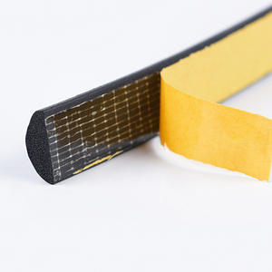 CS kabinet listrik Strip segel lemari perekat lis busa setengah karet bundar Gasket untuk lemari - Product Image 6