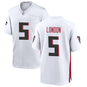 Maillots de football américain personnalisés 2025 Atlanta – Tenues brodées pour jeunes avec logos – Blanc - Product Image 3