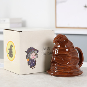Tasse en céramique de modélisation de chapeau de magicien créatif pour les fournitures de vacances de Noël - Product Image 3