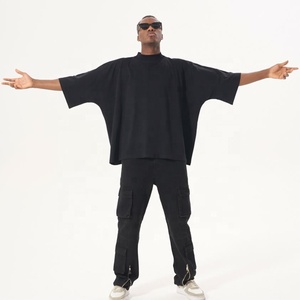 T-shirt en coton de haute qualité Boxy Fit Design personnalisé T-shirt Streetwear lourd T-shirt surdimensionné à coupe ample - Product Image 1