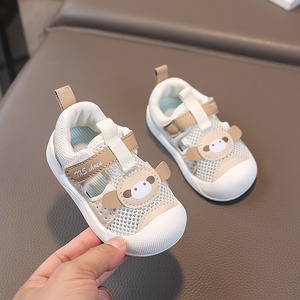 Nouvelles chaussures pour bébés filles de 1 à 2 ans, sandales à tige ouverte respirantes pour filles, chaussures de marche à semelle souple pour garçons - Product Image 2