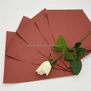 Papel de Lija Seco de Color Rojo con Revestimiento de Papel Kraft y Óxido de Aluminio, Disponible en OEM, Grano 60 # -240 #   Grano de arena <span class=keywords><strong>para</strong></span> madera y <span class=keywords><strong>pared</strong></span> - Product Image 6