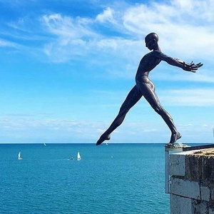 Escultura de Arte de Metal Personalizada, Figura de Buceo de Tamaño Real, Estatua de Bronce de Buzo para <span class=keywords><strong>Club</strong></span> de Natación - Product Image 2
