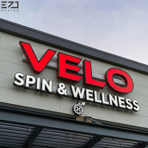 Letras de Canal Acrílicas 3D con Iluminación Frontal LED Personalizadas EZD, Letrero LED para Exteriores Resistente al Agua para Negocios y Tiendas - Product Image 1