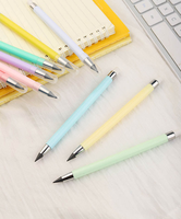 Crayon Éternel Technologie Noire Couleurs Macaron – Infrémitable, Écriture Sans Fin, Sans Aiguillage, Effaçable à l'Infini avec Gomme