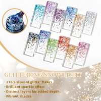 Esmalte de Uñas en Gel con Purpurina TRIONE 2026, Brillante, Dorado, Plateado, Lentejuelas Coloridas, Arte de Uñas, Escamas Láser, Gel de Marca Privada