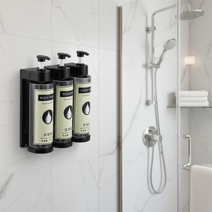 Distributeur de savon mousse mural pour salle de bain et cuisine, sans perçage, en plastique ABS, 600 ml, rechargeable, design moderne - Product Image 1