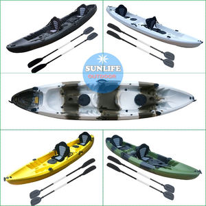 Canoë de pêche à double assise, <span class=keywords><strong>kayak</strong></span> de pêche durable de plus de 12 pieds de long, capacité de poids de 550lb, vente en gros - Product Image 5