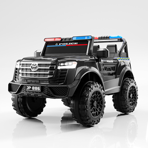 Auto Eléctrico de <span class=keywords><strong>Policía</strong></span> para Niños, Vehículo de Juguete Todoterreno con Batería de 12V, Luces LED y Sirena, para Conducir al Aire Libre - Product Image 1