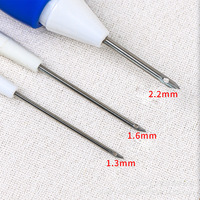Aiguille magique pour broderie Kit d'aiguille avec 3 tailles d'aiguille Kit d'aiguille pour tricoter bricolage artisanat enfileur