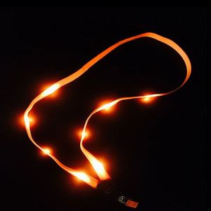 LED Light up Neck <b>Lanyard</b> with Secure Clip Flashing Glow Necklace Safety Night Visibility Concert Party Event Festival ID Badge - Product Image 4