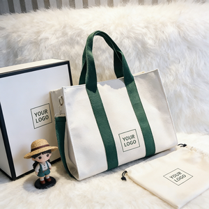 กระเ<span class=keywords><strong>ป</strong></span>๋าผ้าแคนวาสขนาดใหญ่แบบสะพายข้าง ดีไซน์ทันสมัย สำหรับผู้หญิง  ใช้ซิป  แข็งแรงทนทาน เหมาะสำหรับการช้อป<span class=keywords><strong>ป</strong></span>ิ้ง - Product Image 2