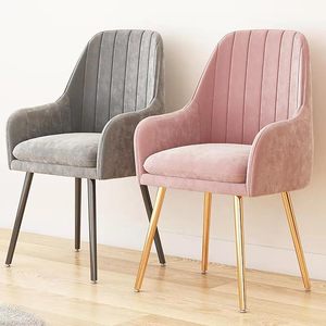 Fauteuil en velours rose élégant à livraison rapide, pieds dorés, chaise rembourrée confortable, canapé pour salon, chambre, hôtel - Product Image 2