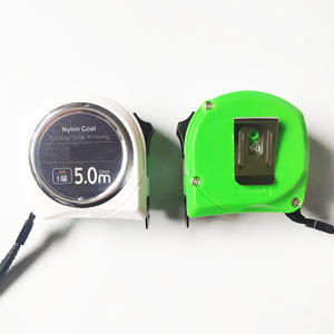 <span class=keywords><strong>Cinta</strong></span> métrica láser de acero inoxidable retráctil multicolor <span class=keywords><strong>con</strong></span> logotipo personalizado, herramientas industriales de bricolaje, caja de plástico de medición métrica - Product Image 1