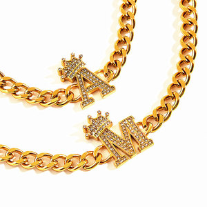 Non Tarnish 316L Stainless Steel <b>Men's</b> Fashion Bracelets & <b>Bangles</b> 14k 18k Pvd Gold Plated Crown Jewelry Bracelet <b>for</b> <b>Men</b> - Product Image 2