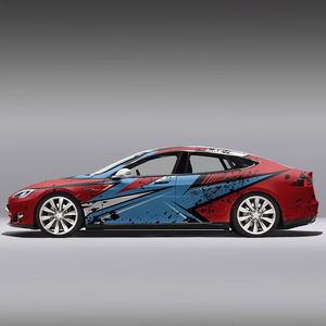 WRAPMASTER 1,52*20 metros rollos de envoltura de vinilo para automóvil negro y rojo cuánto <span class=keywords><strong>cuesta</strong></span> una envoltura completa para vehículo - Product Image 3