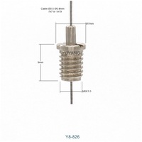 Câble métallique de 0,5 mm/0,8 mm, filetage M6, pince à câble la plus petite pour système de suspension