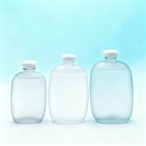 Luxury 100ml 500ml Spirit Liquor Bottle Clear Glass Frosted Finish Whiskey Vodka Tequila Brandy Gin Custom Logo Factory Direct - Product Image 1